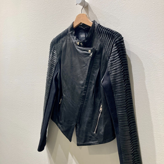 LAMARQUE Azra NEW Black Leather Jacket - Size M - 1122KP