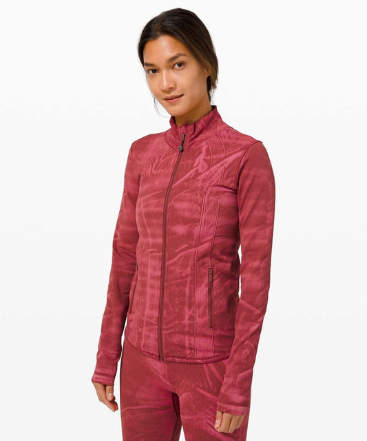 8 - Lululemon $128 Red Stone Wash Ebb to Street Zip Up Define Jacket 0205FW