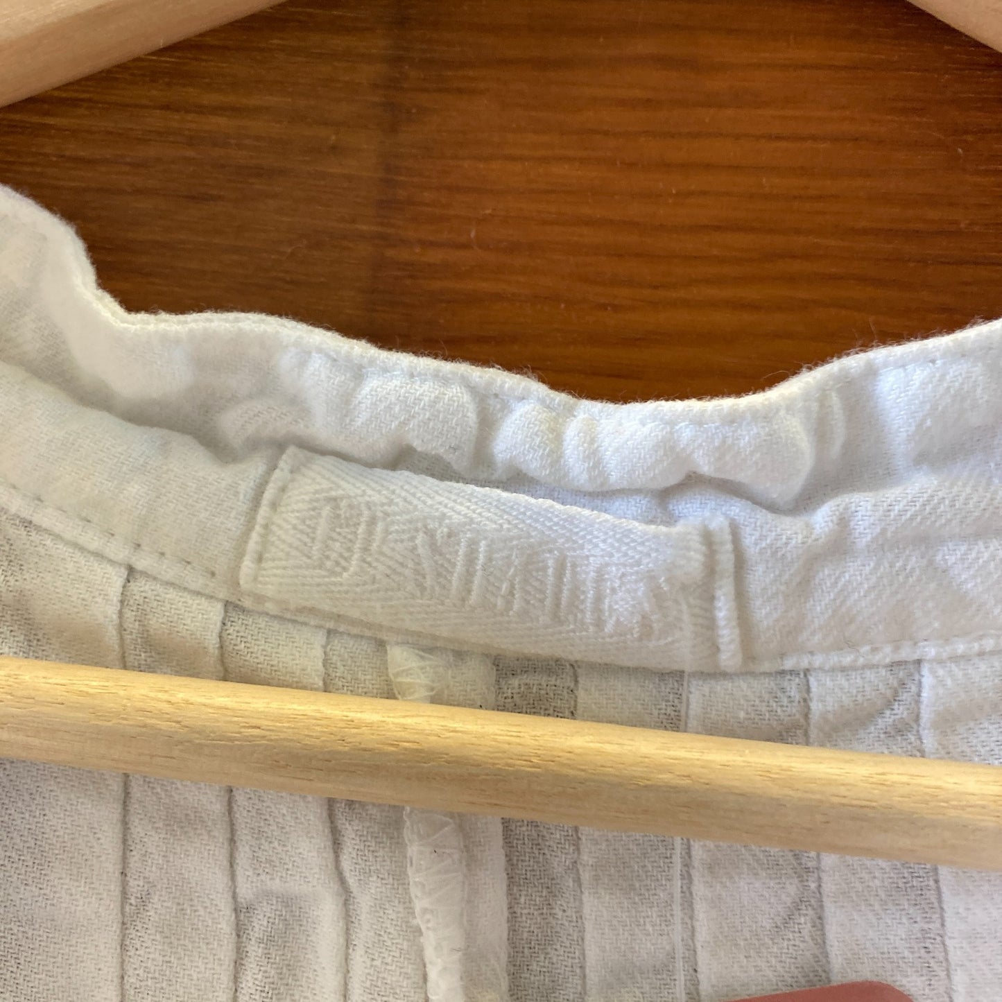 M - CP Shades White Organic Cotton Long Sleeve Lagenlook Dress 1124TA