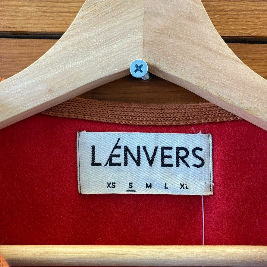 Lenvers Brown Luce Shepherd's Button Front Curly Alpaca Vest - Size S - 0312IG