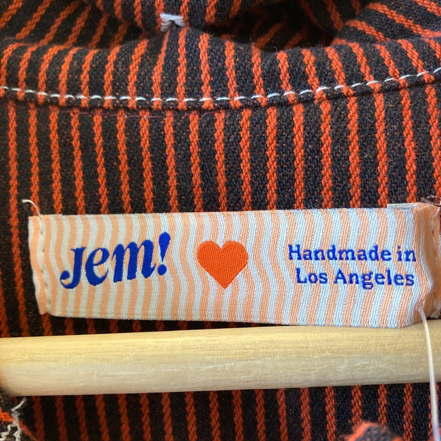 JEM! Red & Navy Railroad Striped Shrunken Ranch Jacket - Size S - 0312IG
