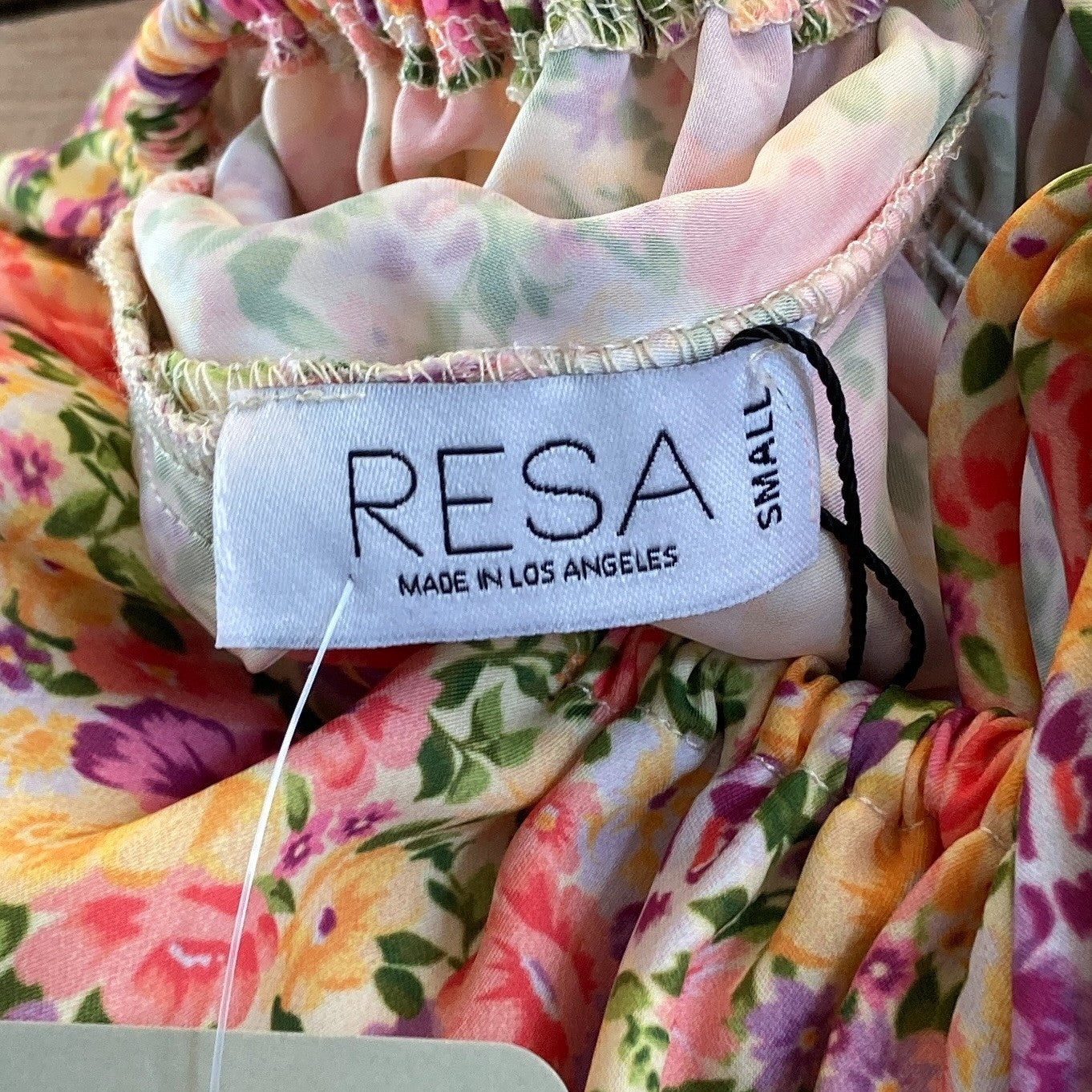 Resa PInk Purple Floral Print NEW $189 Strappy Caroline Dress - Size S - 0426CR