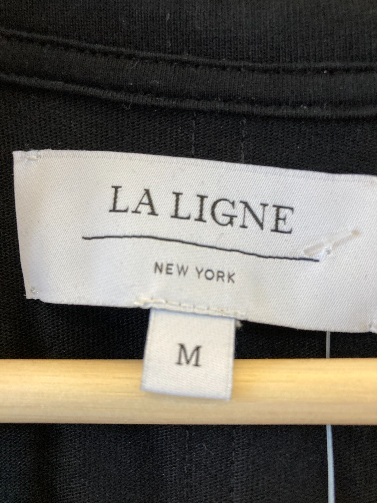 La Ligne Black Short Sleeve Full Length T Shirt Maxi Dress - Size M - 0131AG