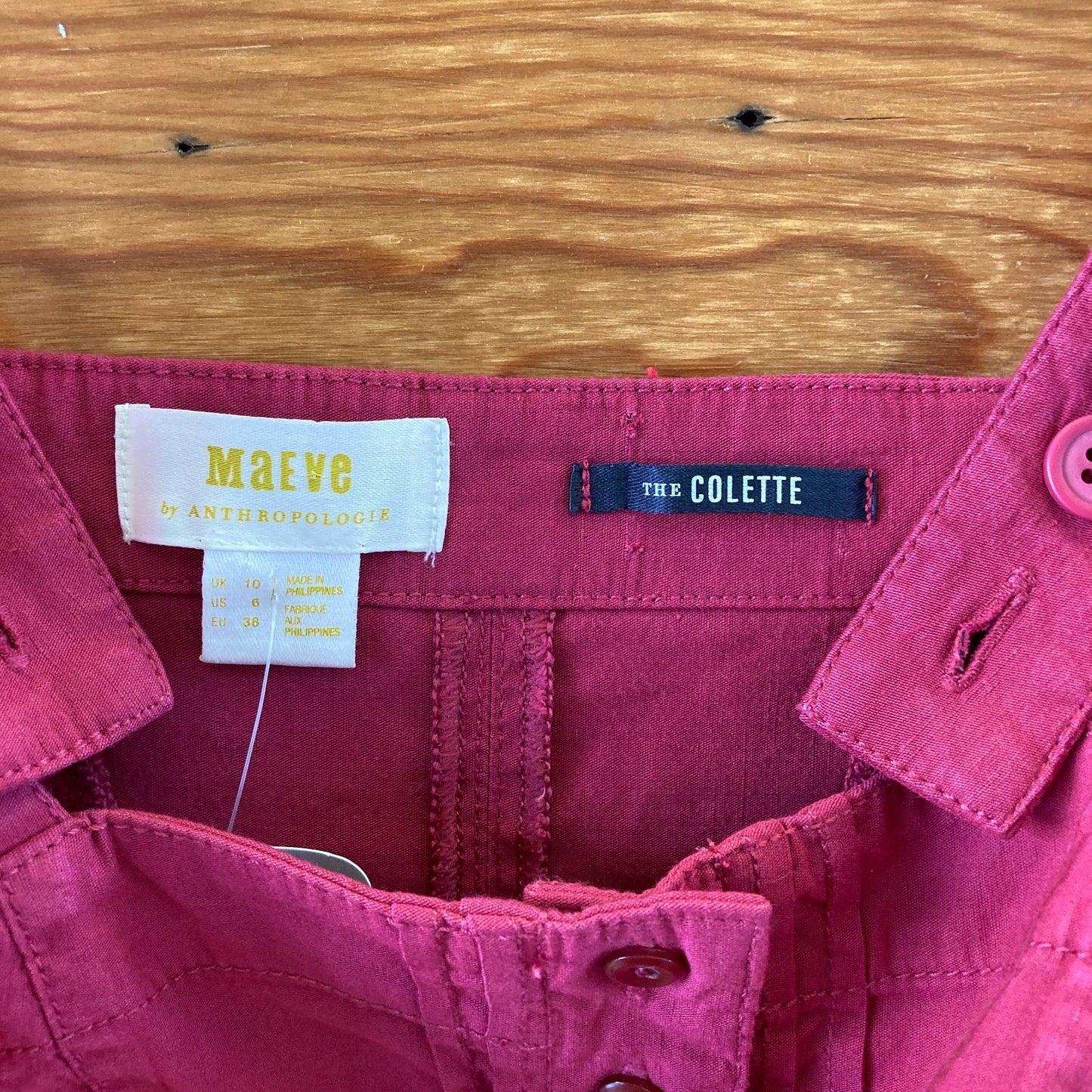 Maeve Raspberry Pink Sleeveless Stretch Fit Colette Jumpsuit - Size 6 - 0121CE