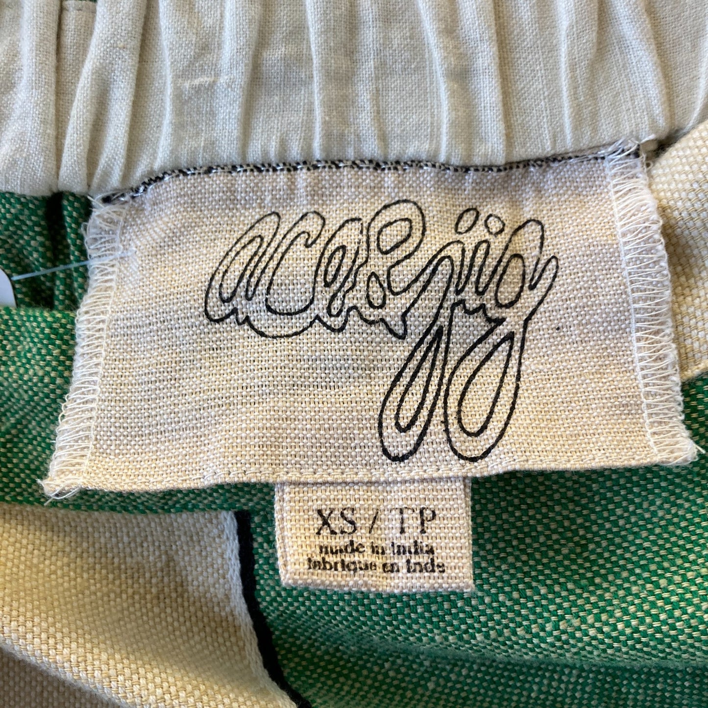 Ace & Jig Green & White Striped Porto Big Pocket Midi Skirt - Size XS - 0706AV