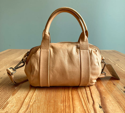 Latico Butter Yellow Soft Billie Small Crossbody Barrel Duffle Bag - 1013FB