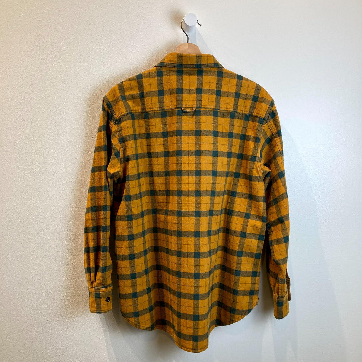 Filson Rust Orange Plaid Flannel Cotton Button Up Shirt Top - Size M - 1020HB