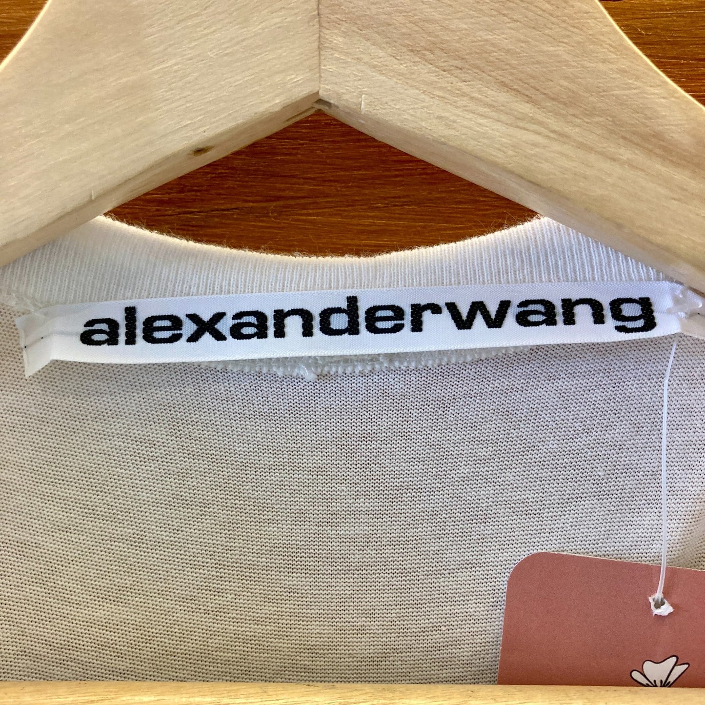 Alexander Wang Padded Shoulder Scoop Neck T Shirt Top - Size S/M - 0422VS