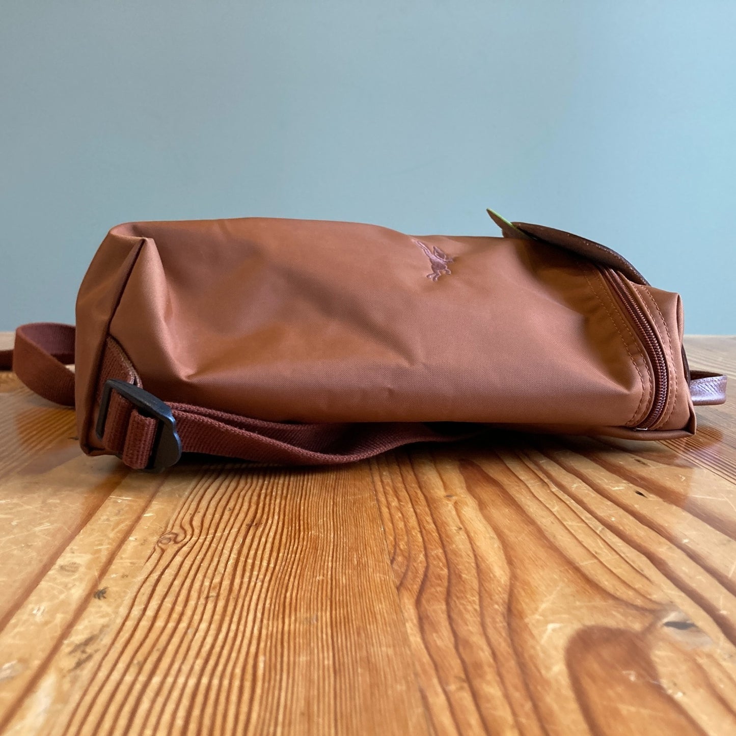 Longchamp Mini Le Pliage Green Recycled Canvas Backpack 0818LS