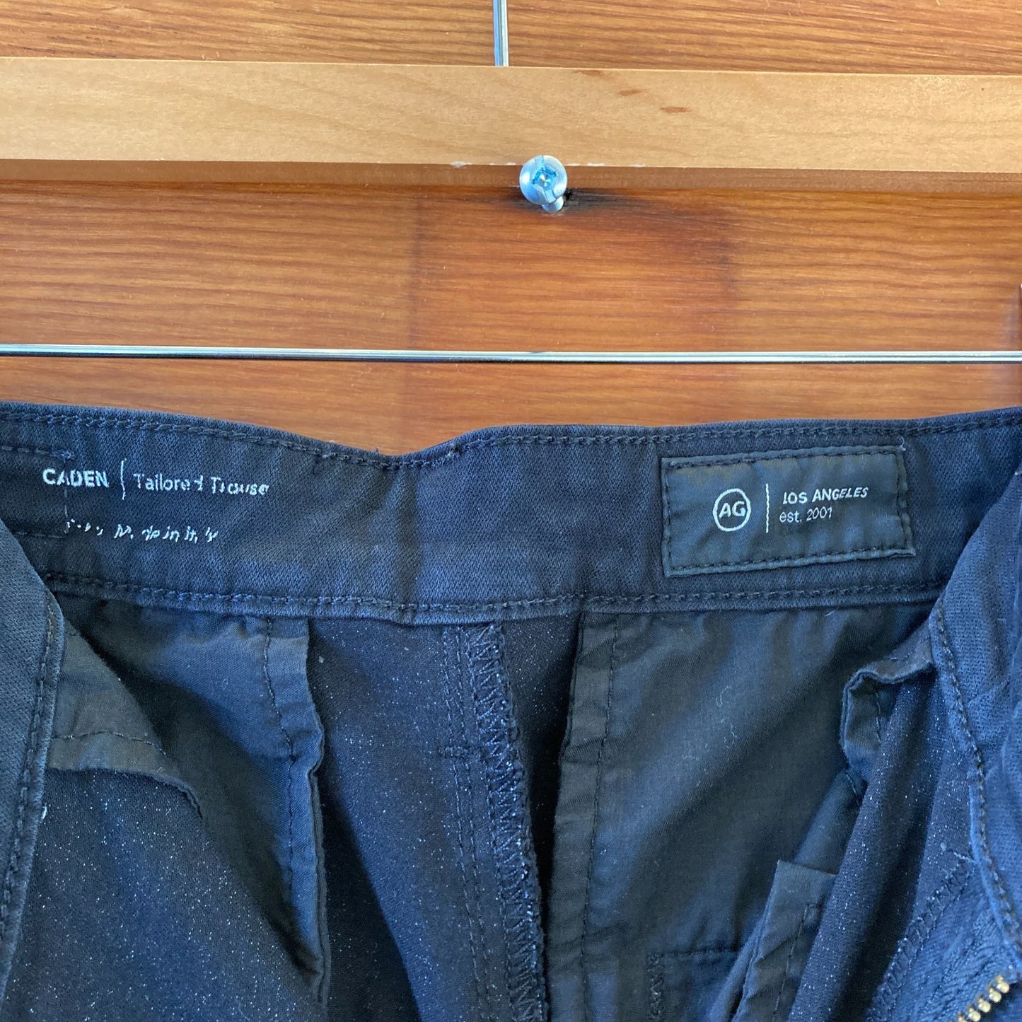 31 - AG Adriano Goldschmied Black Caden Tailored Trouser Cropped Pants 1029ML