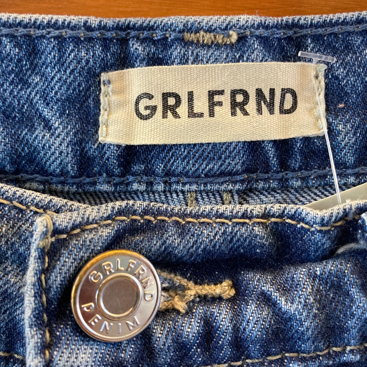 Grlfrnd Medium Wash The Bella Low Rise Boyfriend Jeans - Size 24 - 0901SC