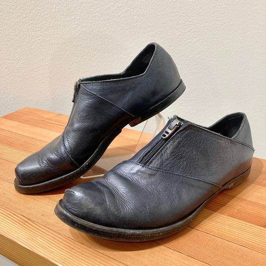 Cydwoq Black Leather Invent-T Front-AIp Oxford Shoes - Size 38 / 8 - 0514SU