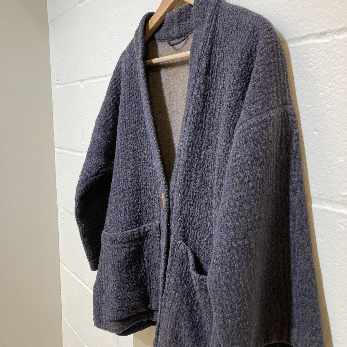 Four (4) Blue Hanten Handwoven Rabbit Jacket - Size 2/3 (S/M) - 0913ST