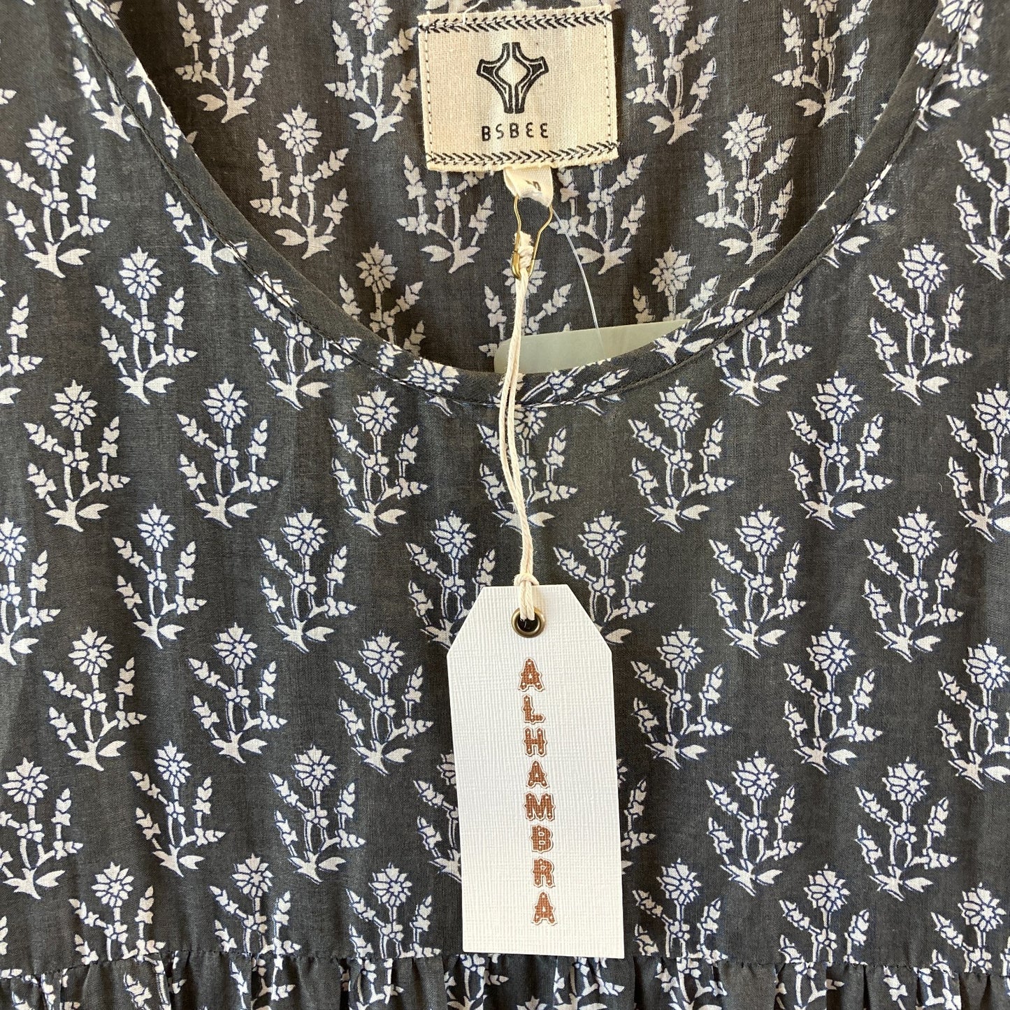 Bsbee $516 Alahambra Iron Floral Virginia Maxi Dress - Size M - NEW - 4427SC