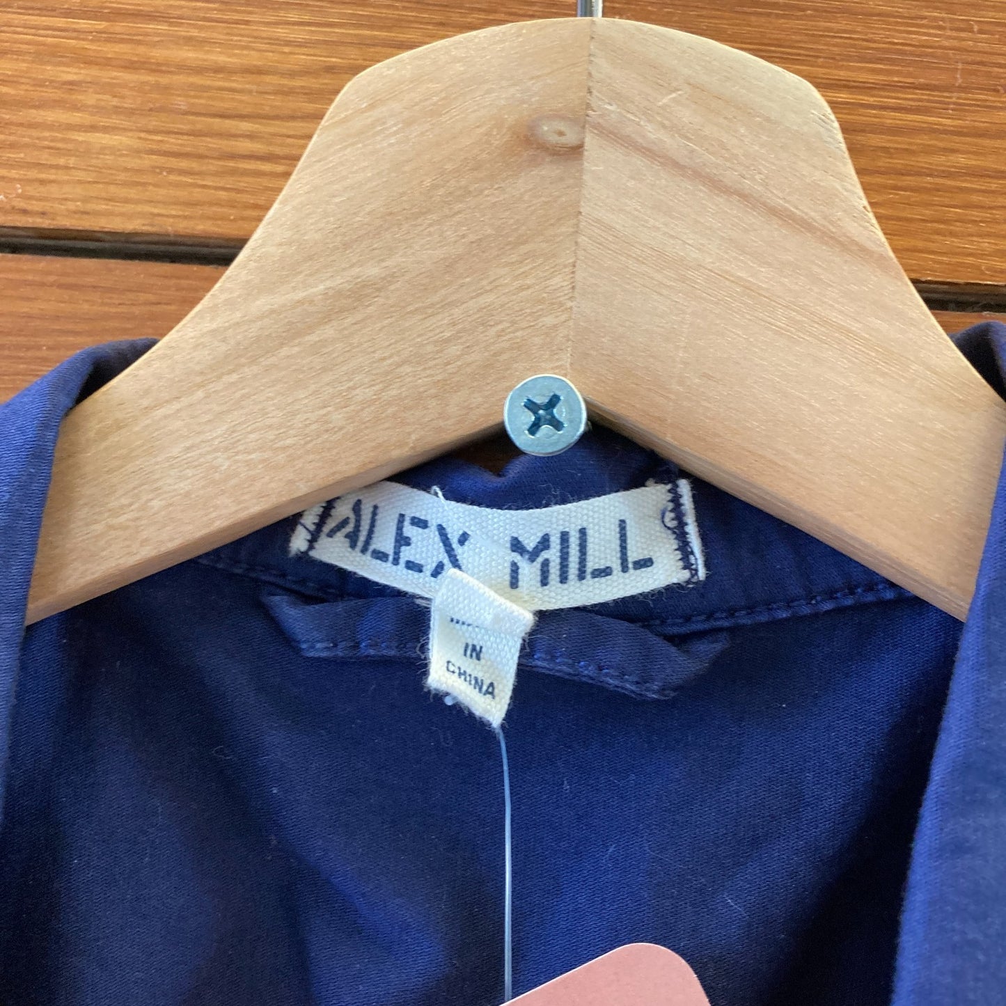 XXS - Alex Mill $178 Navy Blue Short Sleeve Standard Cotton Jumpsuit 0619SM