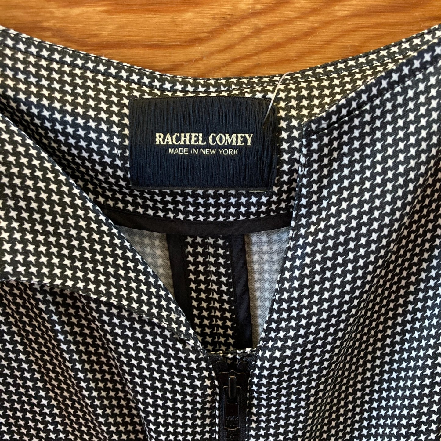 Rachel Comey Black White Front Zip Bend Jumpsuit - Sz 6 - missing belt - 0504AK