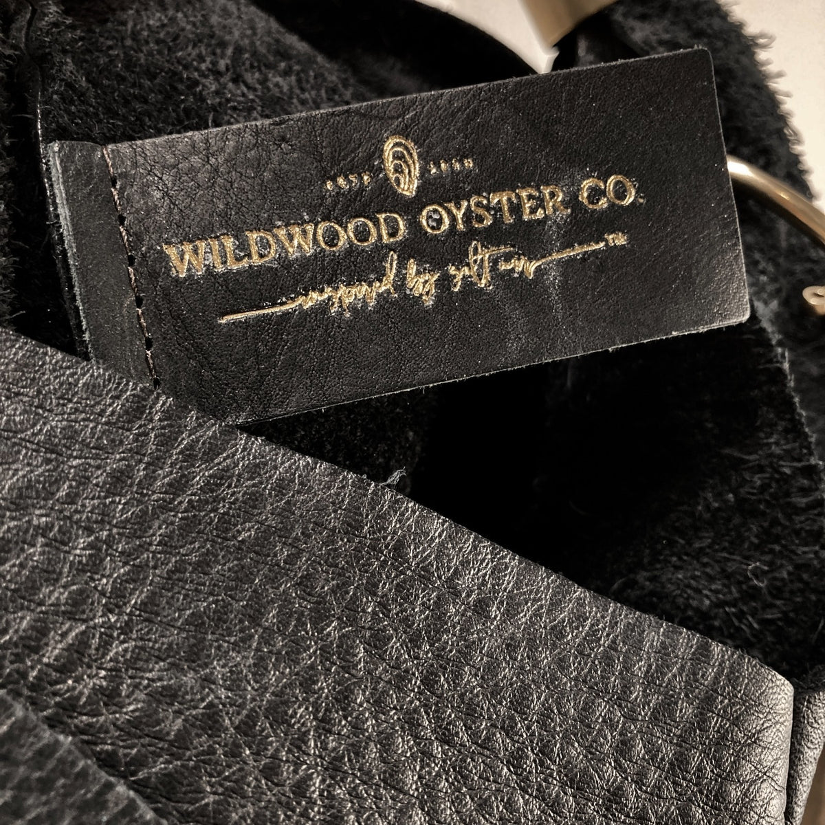 Wildwood Oyster $498 Black Leather Large Mermaid Crossbody Purse - 0217RC