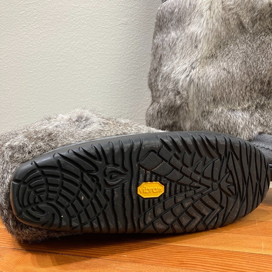 Manitobah Gray Metis Fur Waterproof Mukluk Boots - Size 7 - NEW w/ Box - 1017SC