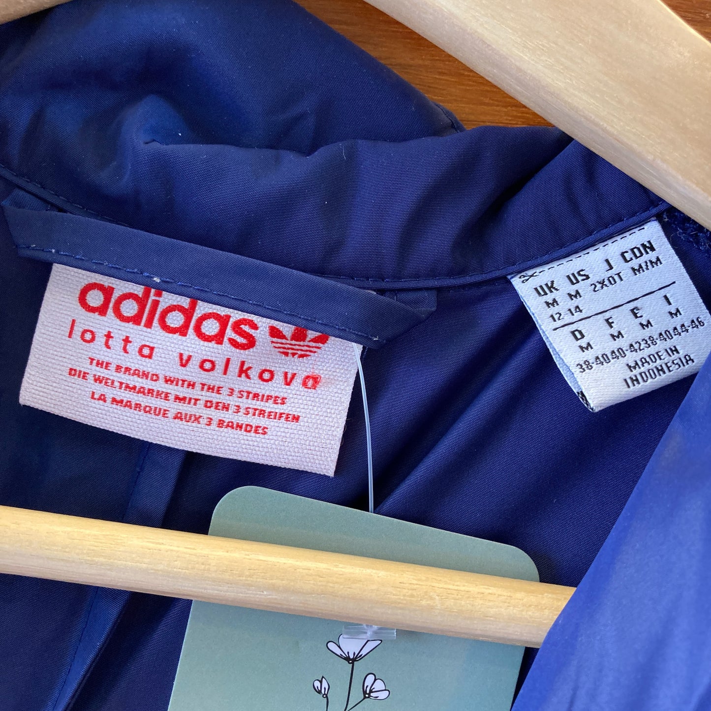 Adidas X Lotta Volkova Dark Blue Aristocratic Zip Jumpsuit - Size M - 0730SB