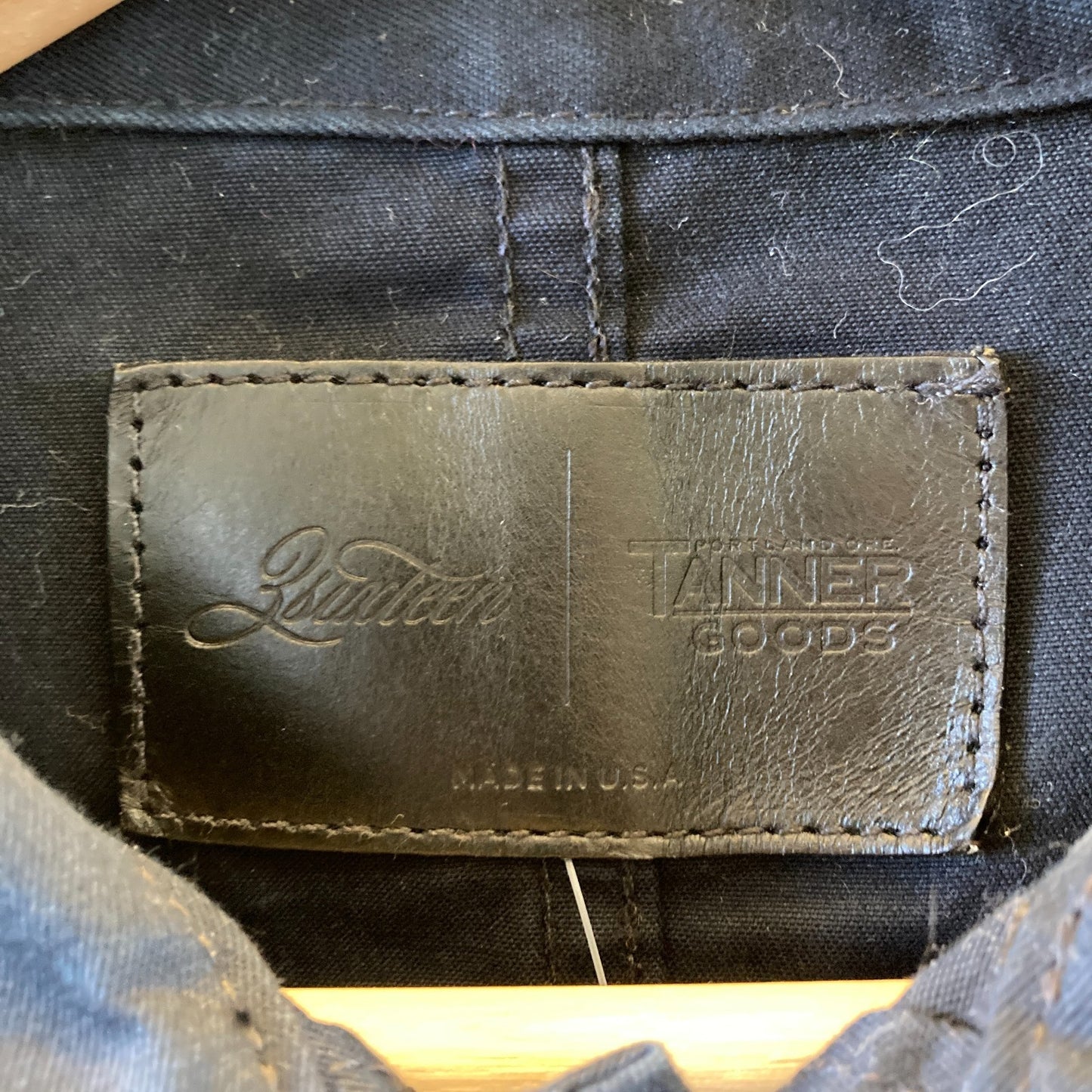 3Sixteen x Tanner Goods Navy Light Weight Cotton Chore Jacket - Size M - 0921HG