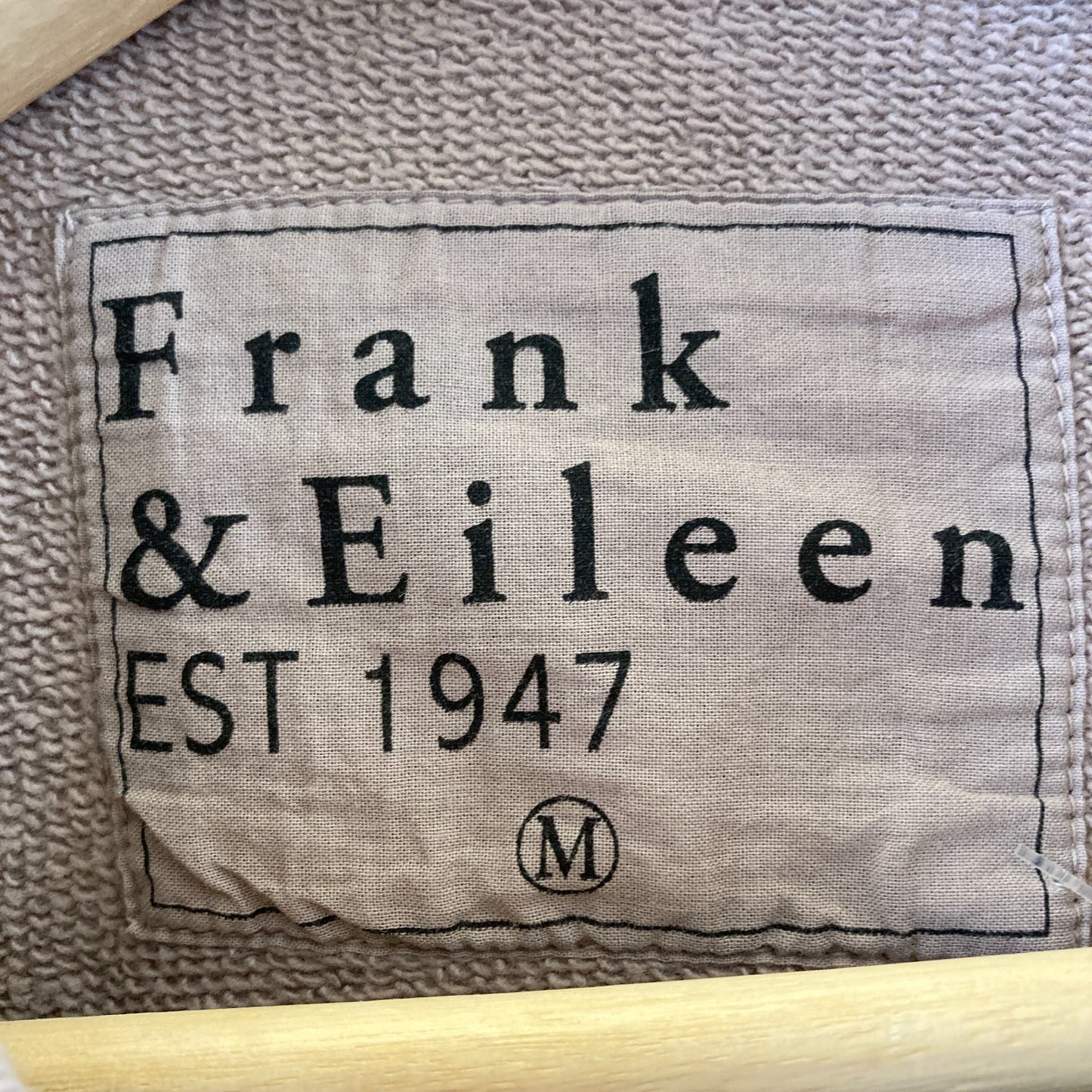 Frank & Eileen $348 Tan Belfast Sweatshirt Peacoat Jacket - Size M - 4427SC