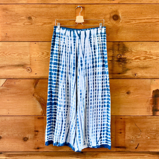 Johnny Was CALME Blue Tie Dye Top & Pants Lounge Set - Size L - 1103ES