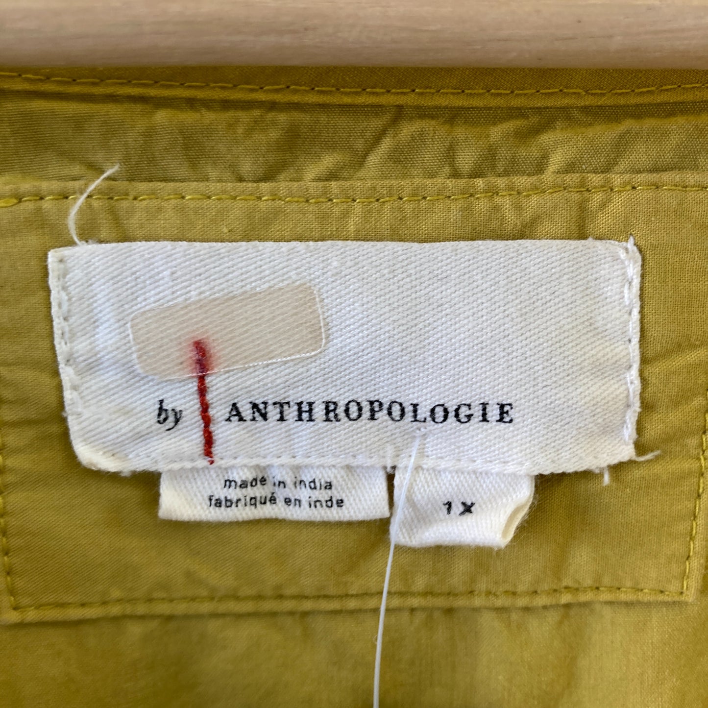 by Anthropologie Chartreuse Embroidered Somerset Maxi Dress - Size 1X - 0821SS