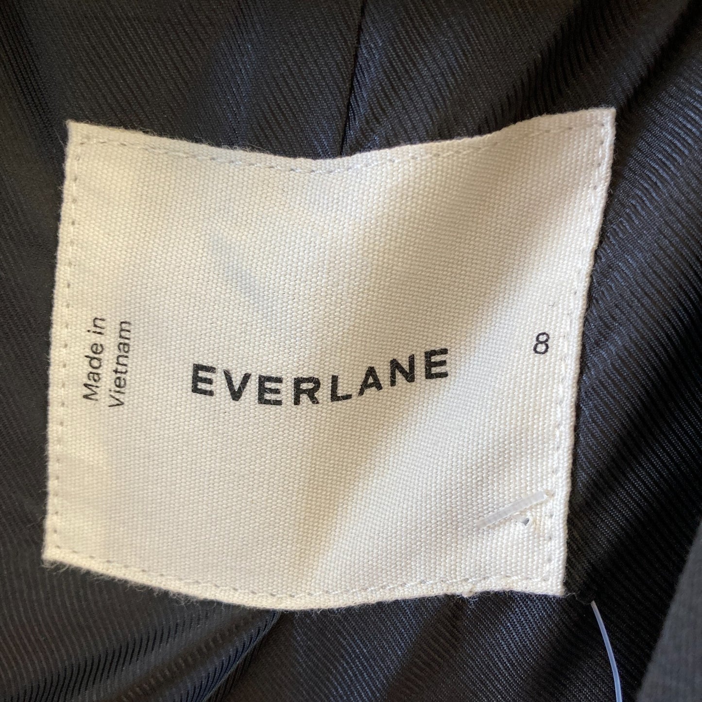 8 - Everlane Black The Oversized Blazer in Buttersmooth Tencel Cotton 0603AG