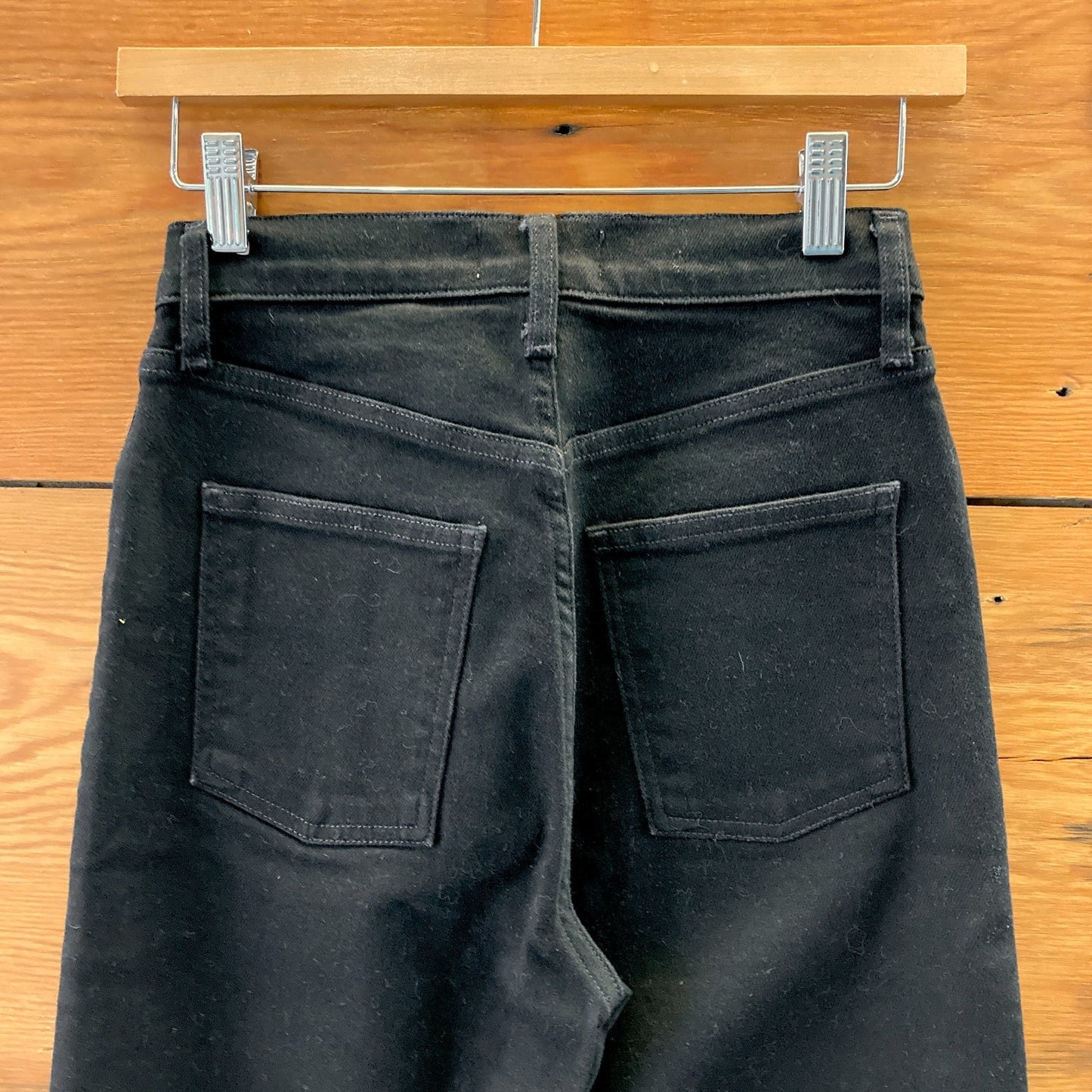 AGoldE Black Wash REN Button Fly Womens Wide Leg Jeans - Size 24 - 0312IG