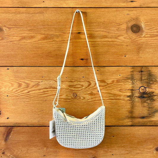Bembien Cream Carre Weave Woven Leather Mini Sling NEW Bag - 0612SM