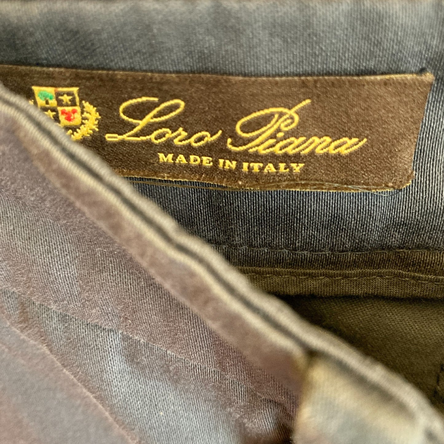 Loro Piana Navy Blue Cotton Slim Leg Trouser Pants - Size 40 / S - 0508GA