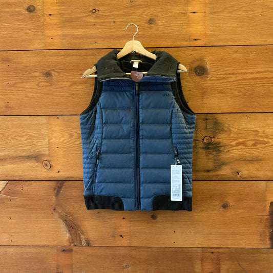 M - Lole $200 Navy Blue Nights Zip Up Brooklyn Puffer Vest NEW 1226MT