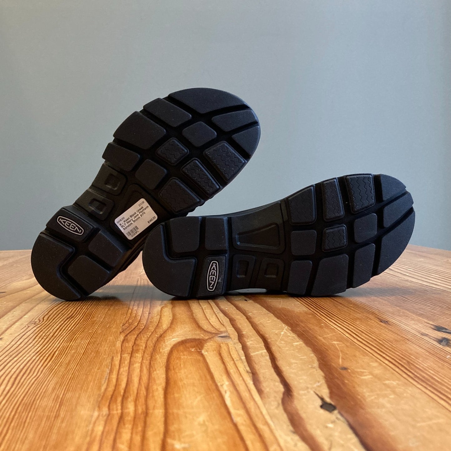 9 - Keen Black Uneek PLT Mary Jane Platform Sandals Shoes $170 NEW w/ Box 0416JW