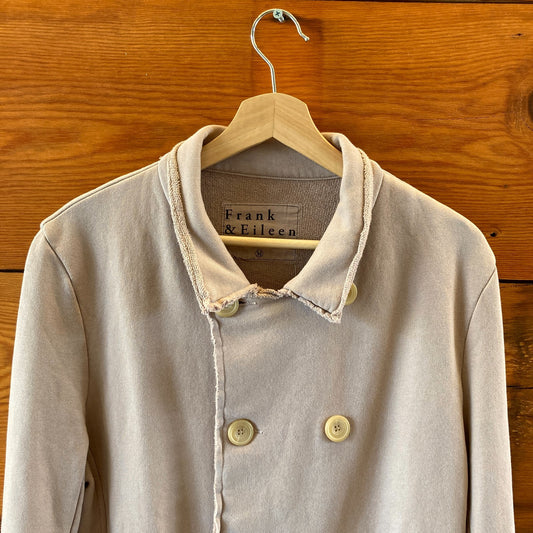 Frank & Eileen $348 Tan Belfast Sweatshirt Peacoat Jacket - Size M - 4427SC