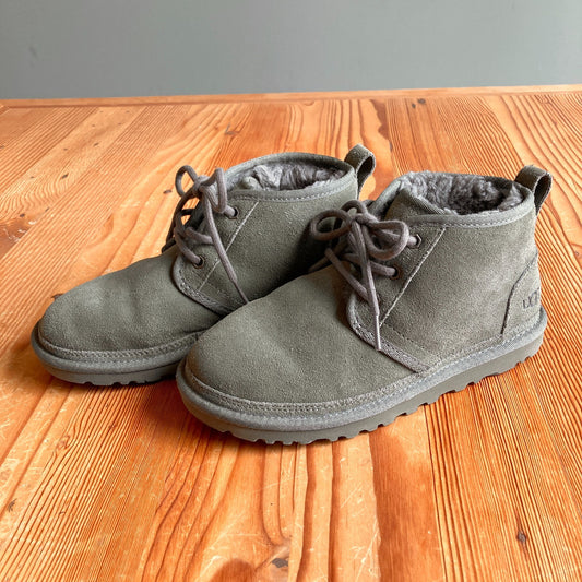 6 - UGG Green Neumel Lace Up Womens Suede Ankle Boots Booties 0104RM
