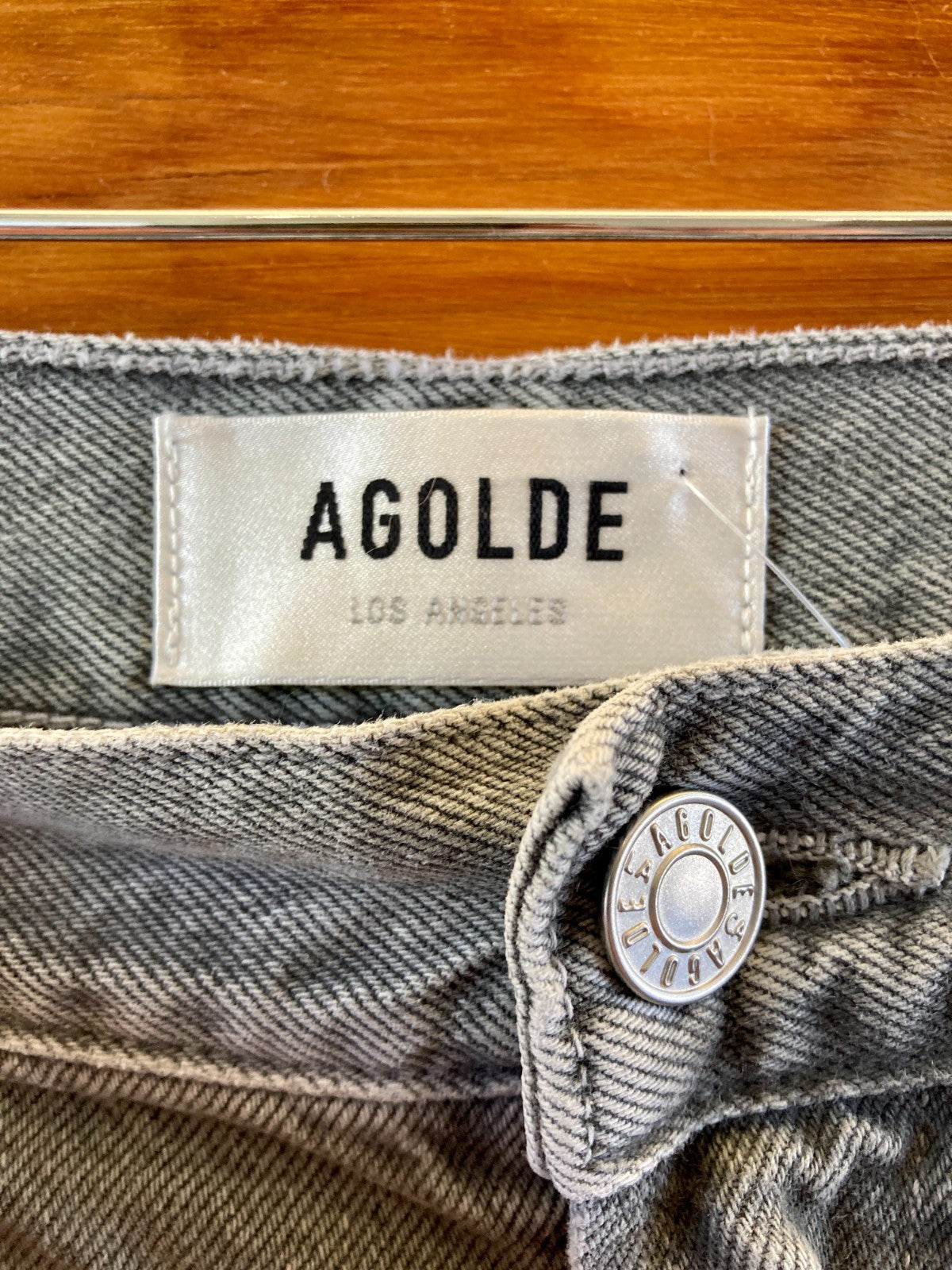 AGOLDE Gray Wide Leg Front Seam Kristen High Rise Jeans - Size 31 - 0106KA
