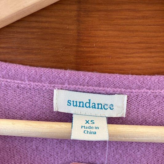 XS - Sundance Catalog Pink V-Neck Pullover 100% Cashmere Sweater 0705PE