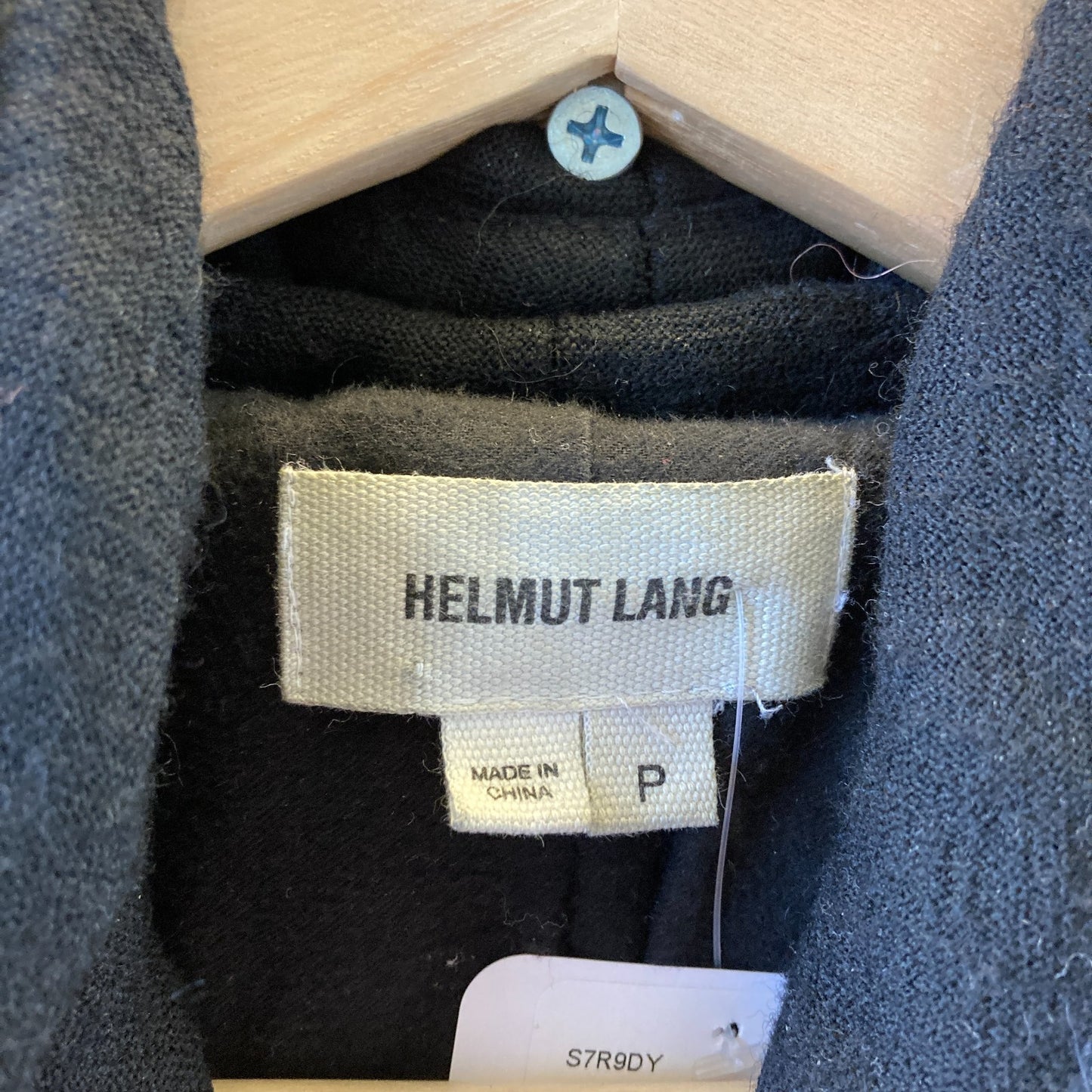 Helmut Lang Black Asymmetric Zip Quilted Leather Sleeve Jacket - Size XS -0816TB