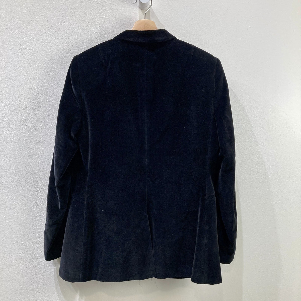Rag & Bone Black Velvet Button Front Blazer Jacket - Size 12 - 0721DK