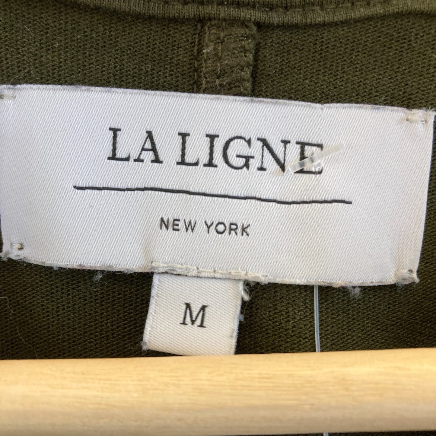 La Ligne Olive Green Short Sleeve Full Length T Shirt Maxi Dress - Sz M - 0131AG