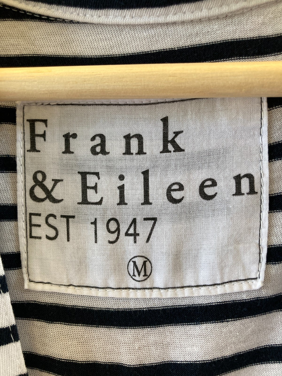 Frank & Eileen Striped Navy & White Lauren Polo Dress - Size M - 0222ME
