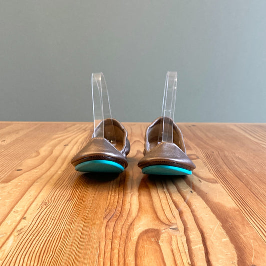 6 - Tieks Gavrieli Bronze Foldable Leather Ballet Flats Shoe w/ Box & Bag 1107MJ