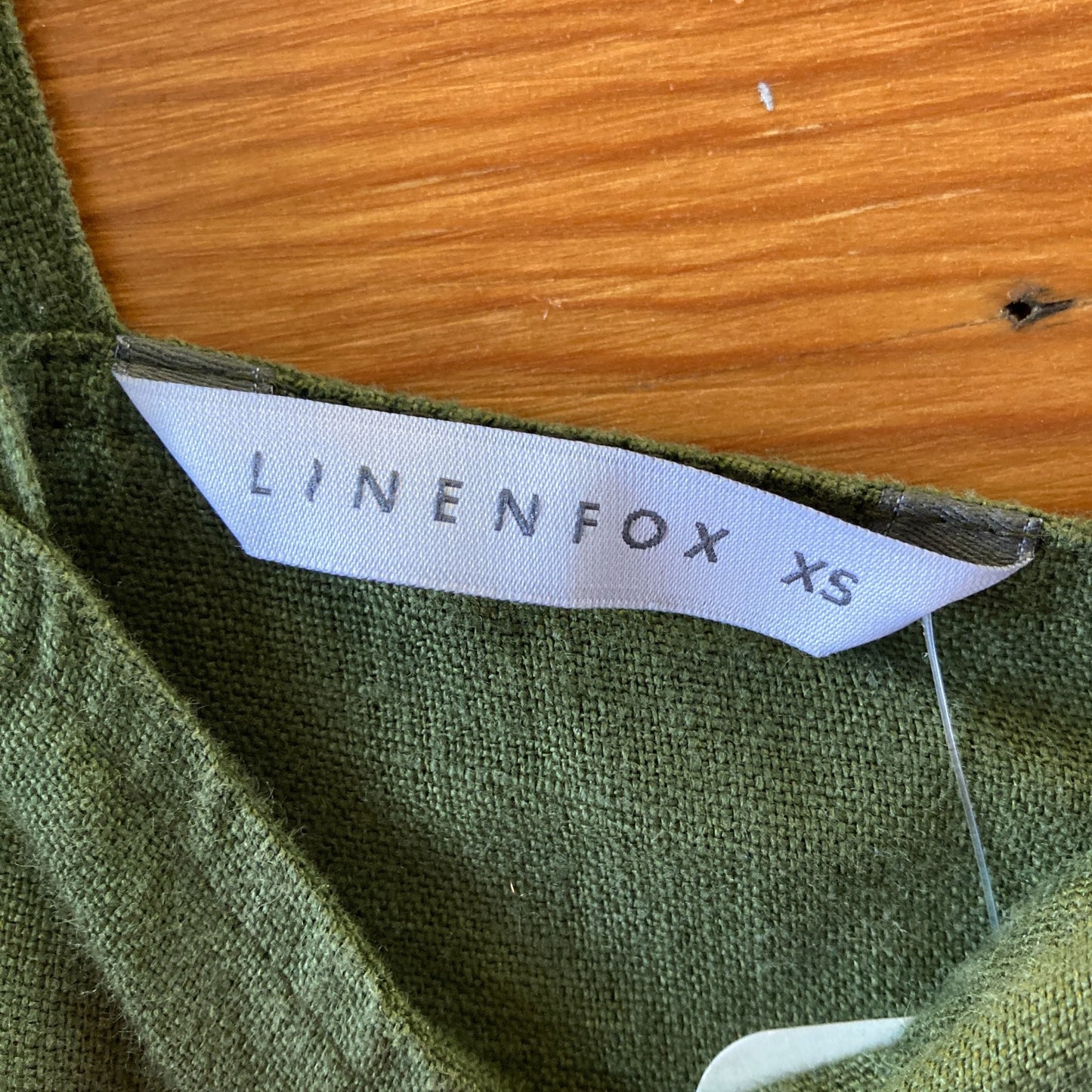 XS - LinenFox Dark Green Sleeveless Button Back Linen Jumpsuit 0312IG