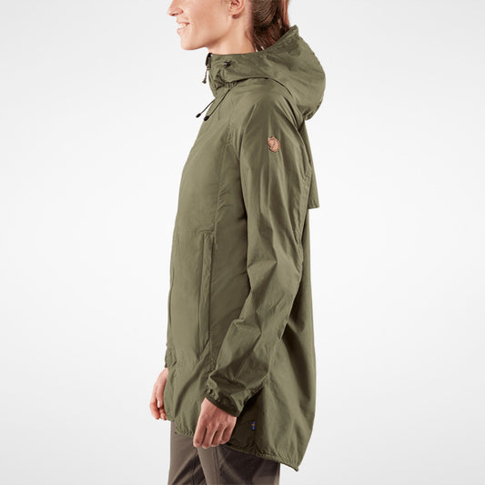 FjallRaven Olive Green Hooded High Coast Wind Jacket - Size L - 0815CJ