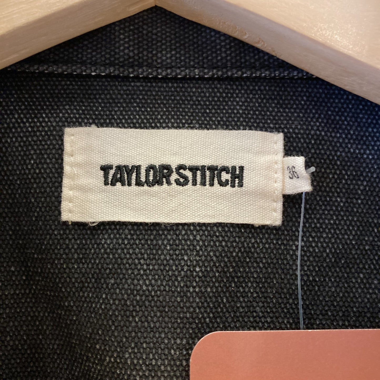 36 / XS Mens - Taylor Stitch Coal Black Selvedge Denim Shop Shirt Jacket 0705KM