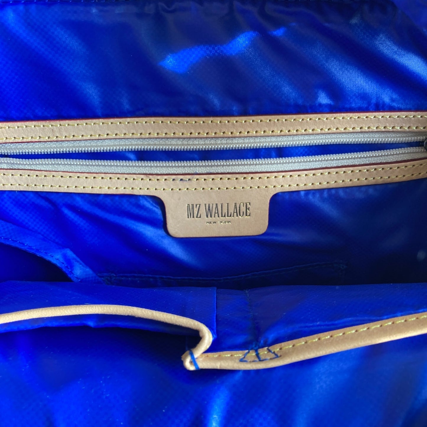 MZ Wallace $325 Tweed Medium Box Tote Crossbody Patent Handle Bag 1117KW