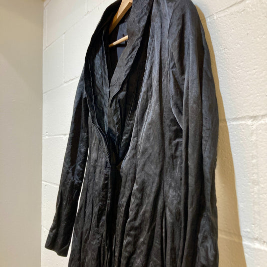 Eileen Fisher Black Single Button Shawl Collar Coat Jacket - Size S - 0830DH