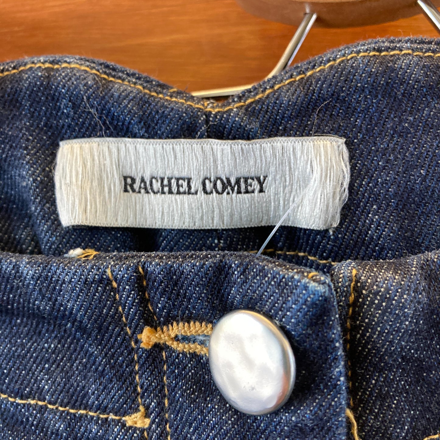 Rachel Comey Dark Indigo Denim Contrast Patch Pocket Handy Jeans - 0204MP