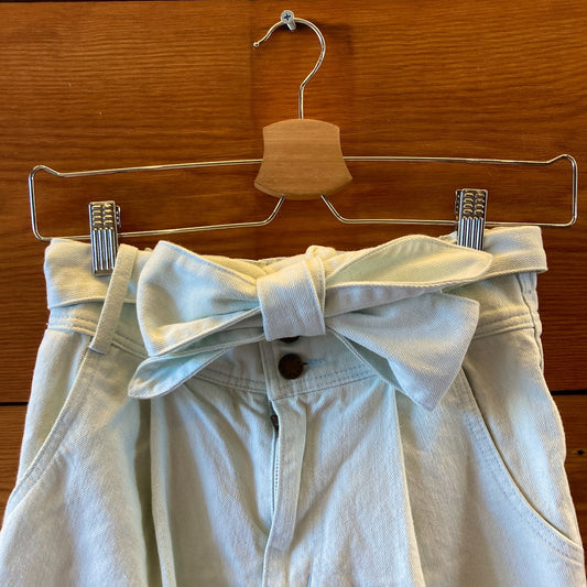 Apiece Apart Pale Blue Belted High Rise Tapered Jeans - Size 4 - 0317SB