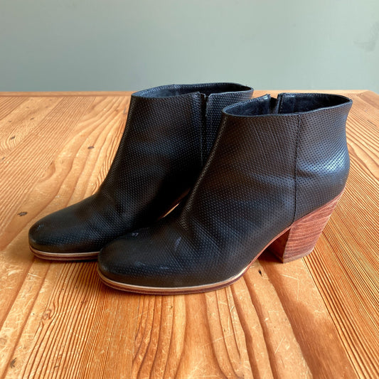 Rachel Comey Black Leather Mars Ankle Boots Booties - Size 7 - 0813CP